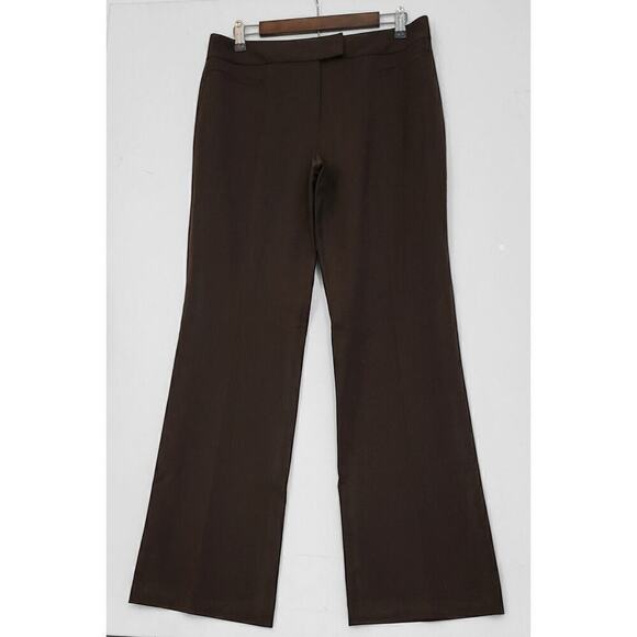 Lafayette 148 NY Brown Wool Blend Career Pants Size 10 - Picture 1 of 5